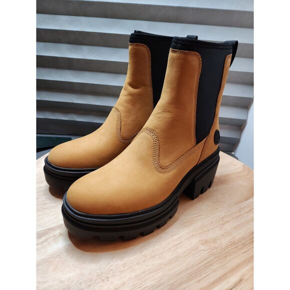 Timberland Everleigh Chelsea Boots | Women's size 8.5 | Wheat Nubuck - Picture 12 of 16